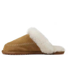 Melhor presente 100% genuíno australiano Sheepskin Sbuff Slippers